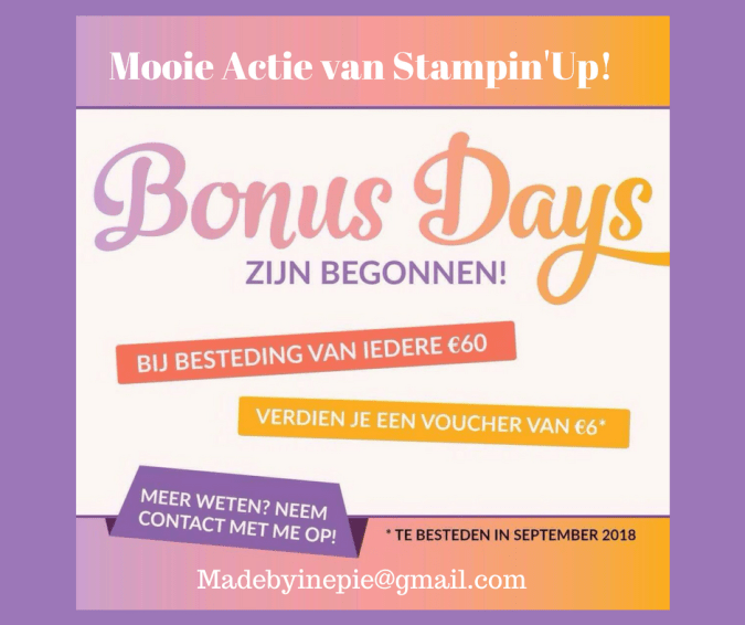 Mooie Actie van Stampin'Up1
